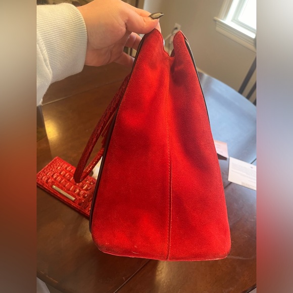 ***LAST CHANCE*** Brahmin HTF EUC Joan Tote in Scarlet Lusanne BAG ONLY!! - Picture 6 of 12
